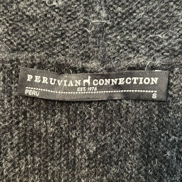 Peruvian Connection Alpaca Open Front Cardigan Small - Picture 2 of 6